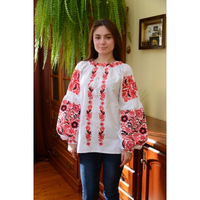 Embroidered blouse "Pure Love"